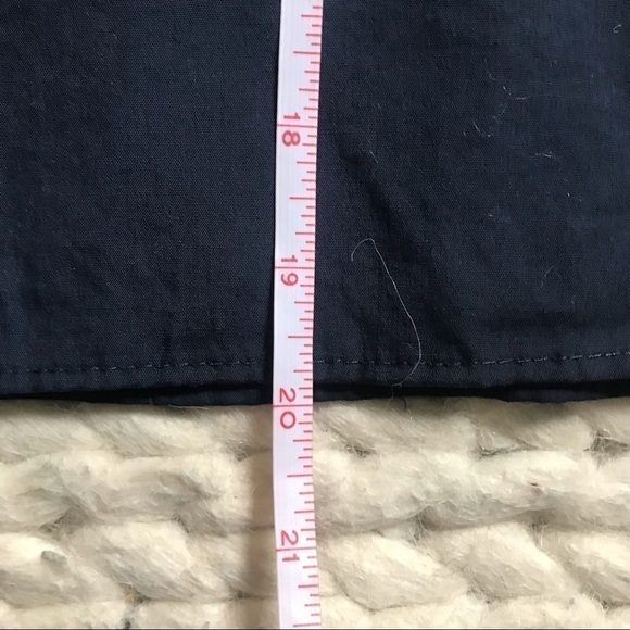 Blueh ciel navy top with pink cherry blossom embroidery, S - Picture 11 of 12